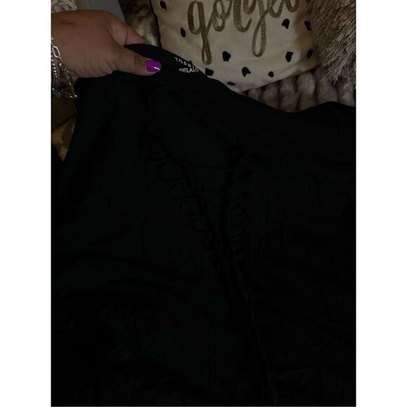 Knit Tops Relaxed Fit Vintage Cotton Jersey Slashed Front Tee torrid 3xl plus - Picture 5 of 6